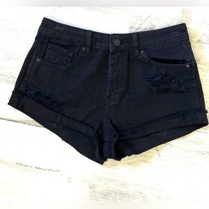 #P64 black distressed shorts size 25 KENDALL & KYLIE #P64
